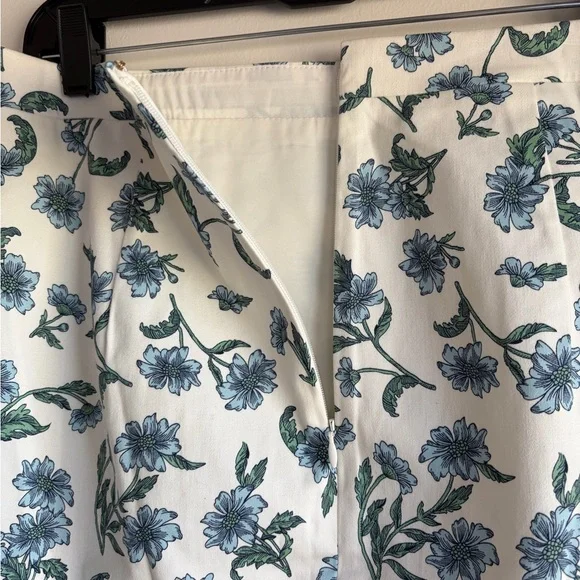 J. Crew Floral Cotton Pencil Skirt Size 8 - Picture 5 of 7